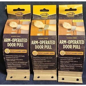 NEW MD Hands Free Arm Operated Door Pull Protects Against Germs 55402 - QTY 3